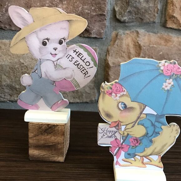 Easter Bunny Rabbit Decor Shelf Sitter NTW Motivational Sign Easter Decor - Picture 3 of 9